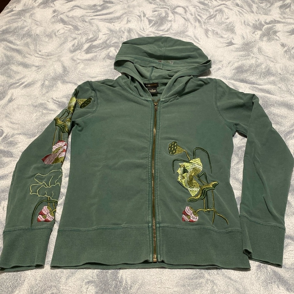 BCBG Green Hoodie